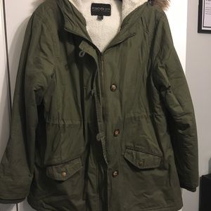 Forever 21 Plus Winter Jacket/Coat - 3X